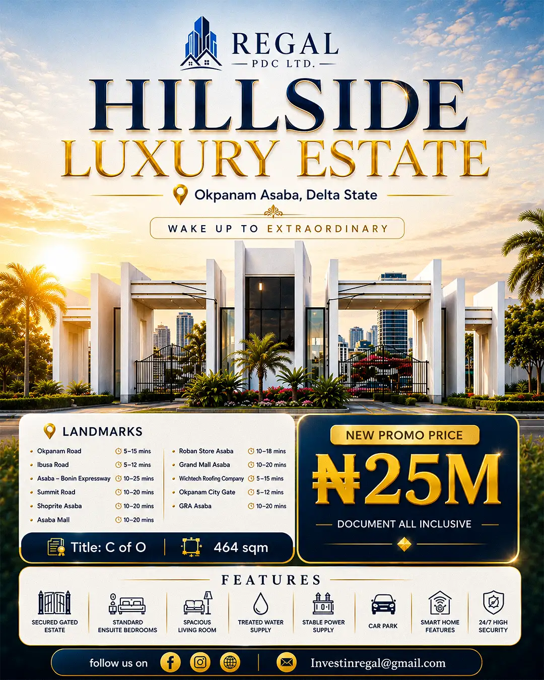 hill side luxury estate