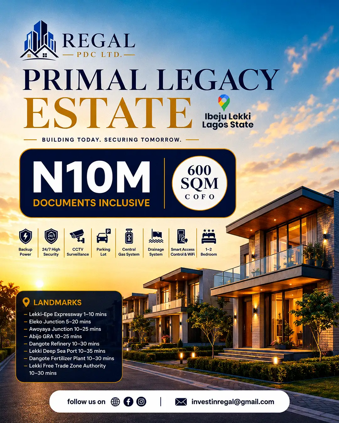 Primal Legacy Estate, Ibeju-Lekki